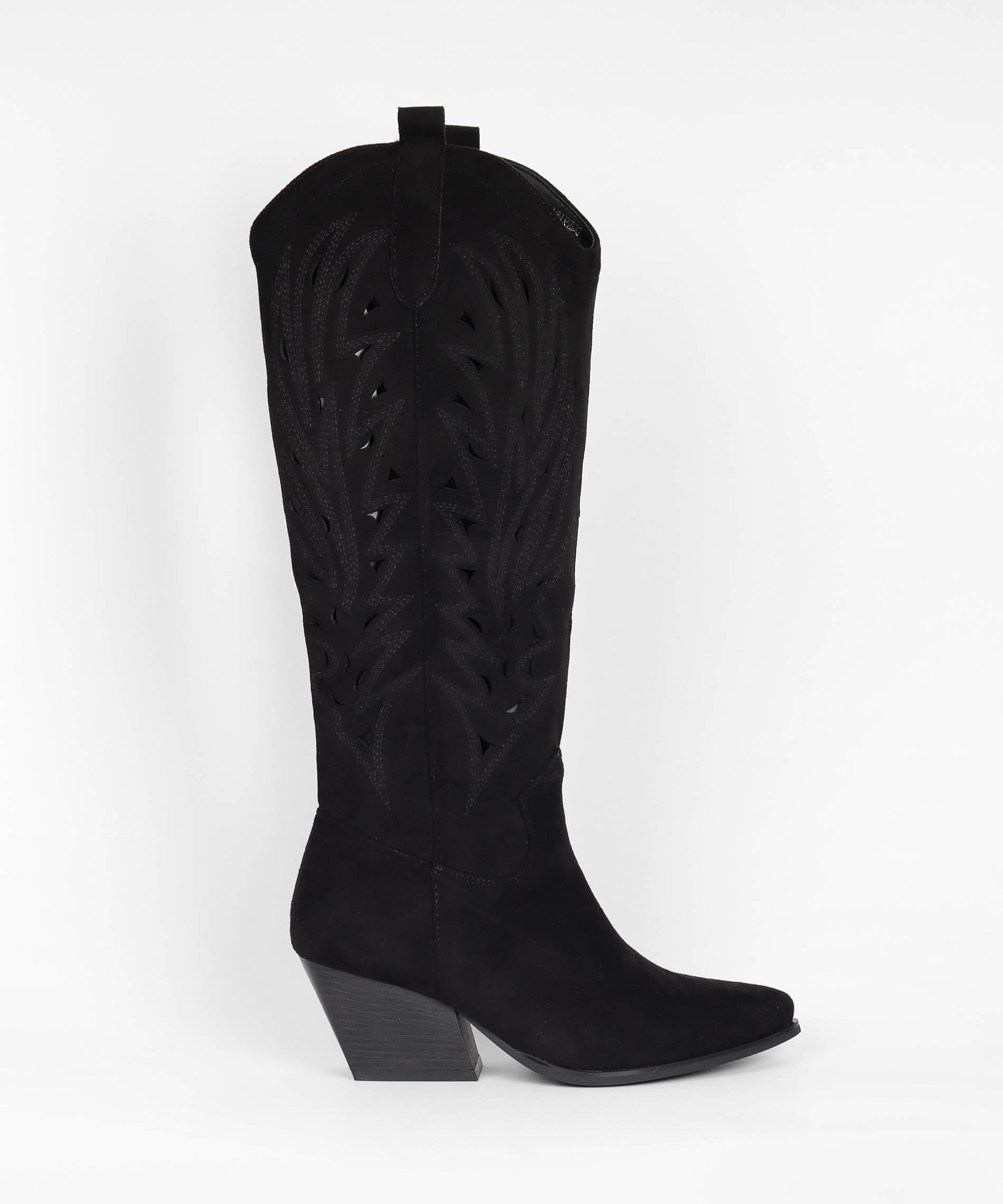 Bottes noires femmes western a talon