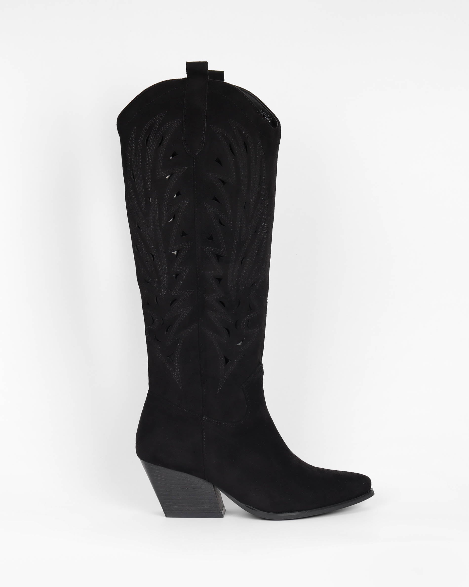 Bottes noires femmes western a talon