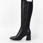 Bottes haute noires femmes chic la bottine souriante