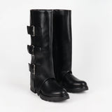 Bottes biker Sasha à boucles