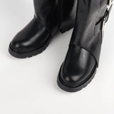 Bottes biker Sasha à boucles