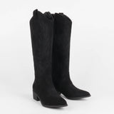 Bottes santiag Elya western en suédine