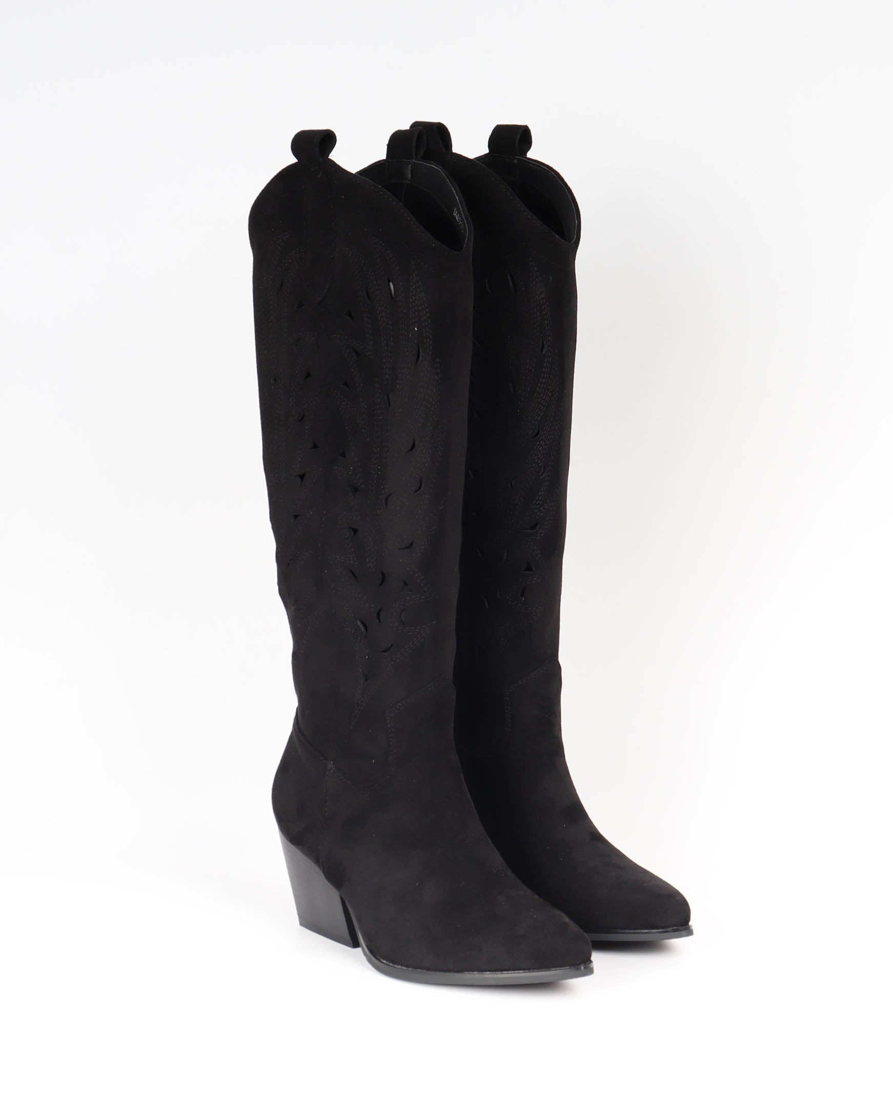 bottes cowboy noir pour femmes-talon tendance 2024