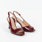 chaussures femmes escarpins bordeaux à talon 