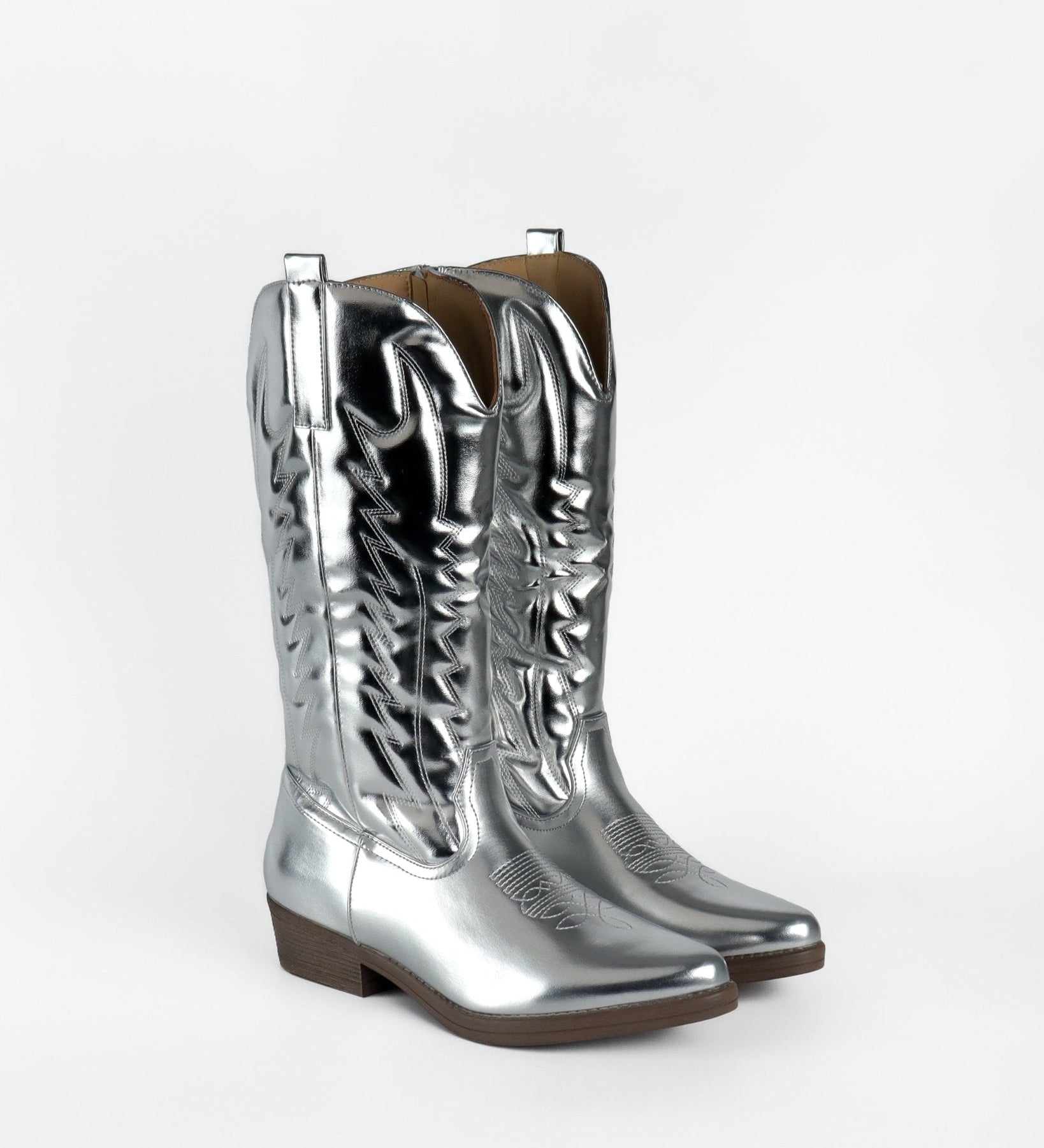 Bottes santiag western brillante Stella - La Bottine Souriante