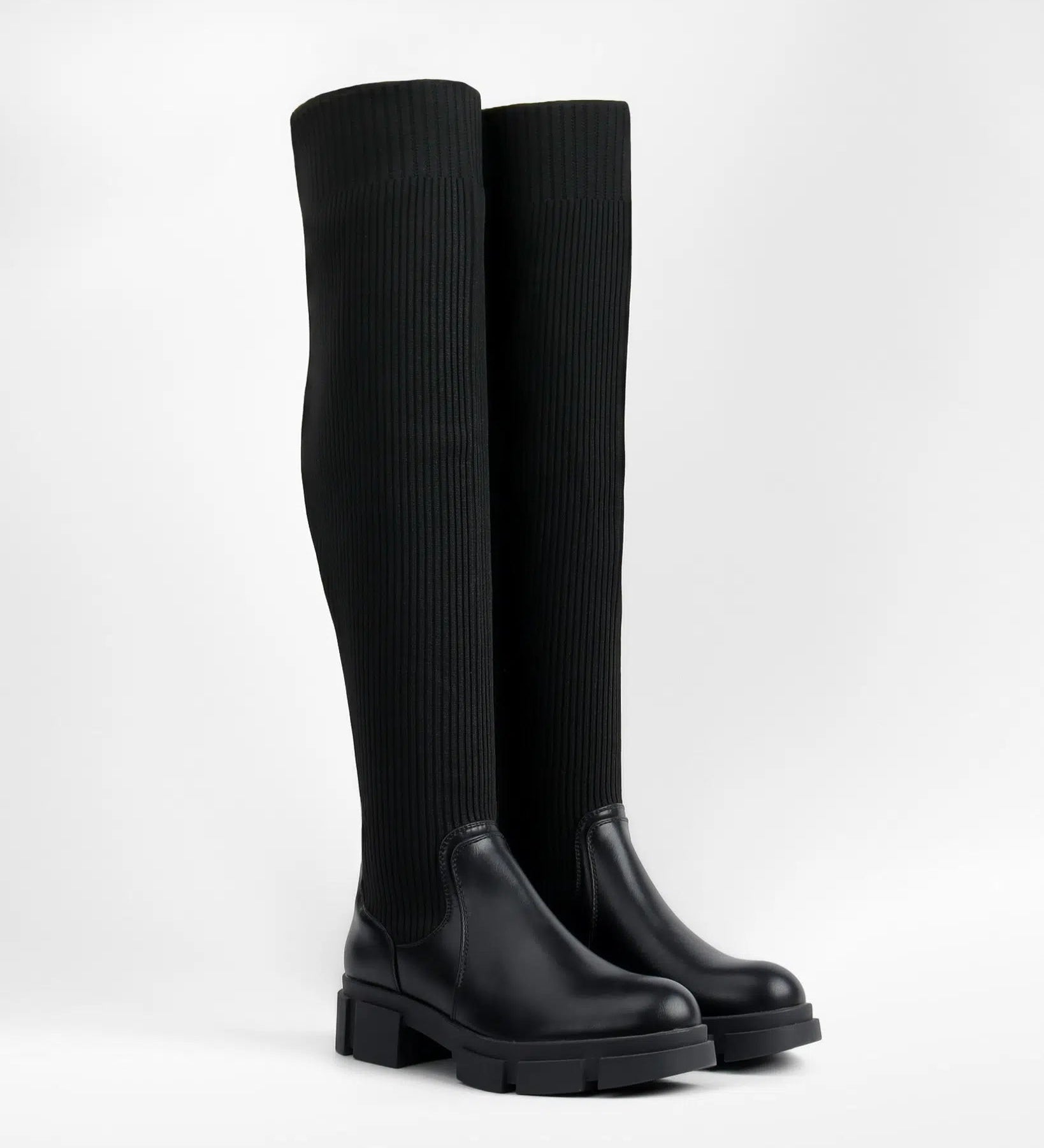 Ivy - Bottes cuissardes en chaussette - La Bottine Souriante