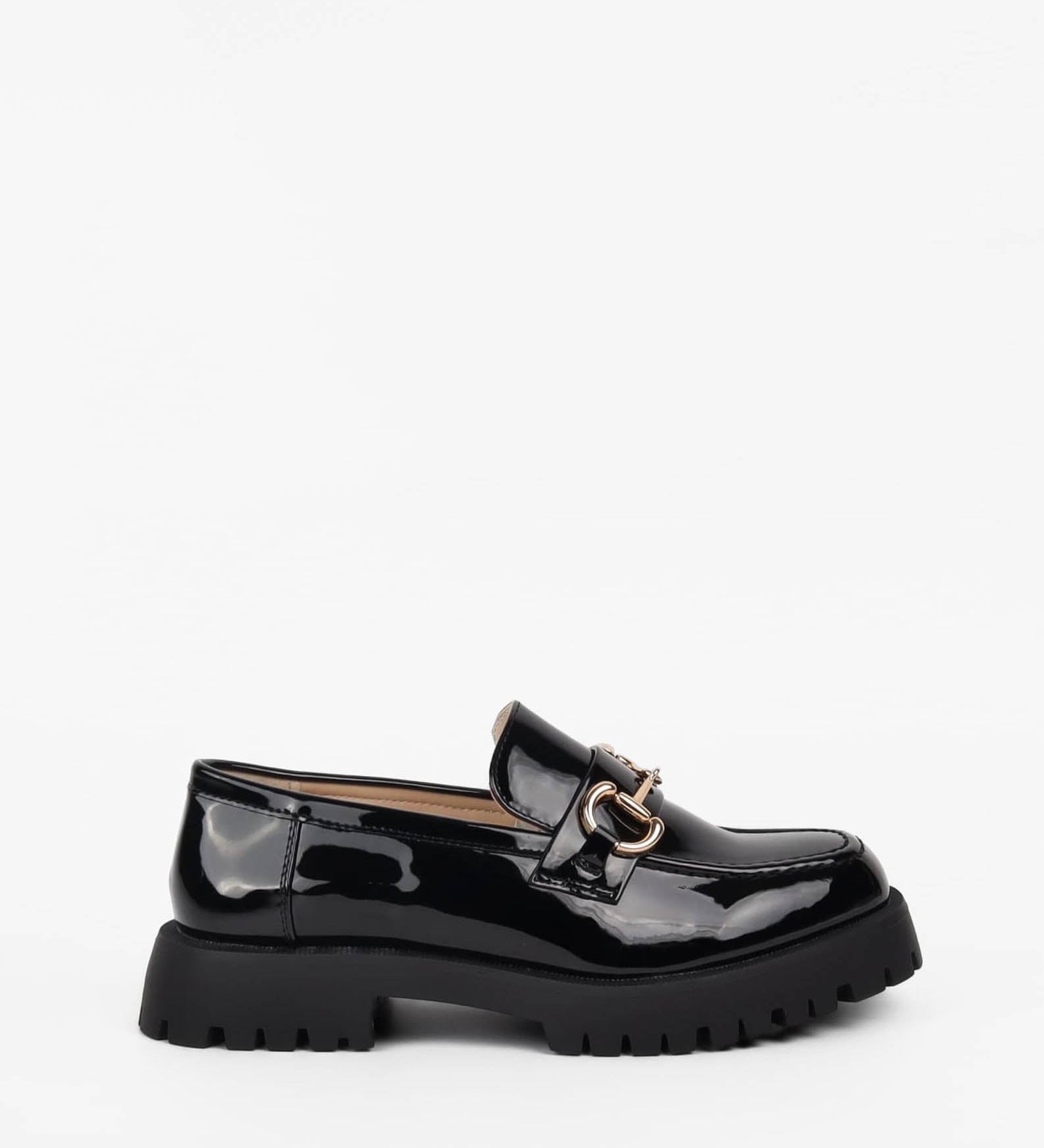 Mocassins vernies à semelle épaisse Clarisse - La Bottine SourianteChaussures