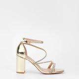 Sandales pour soirée femme à talon et strass 