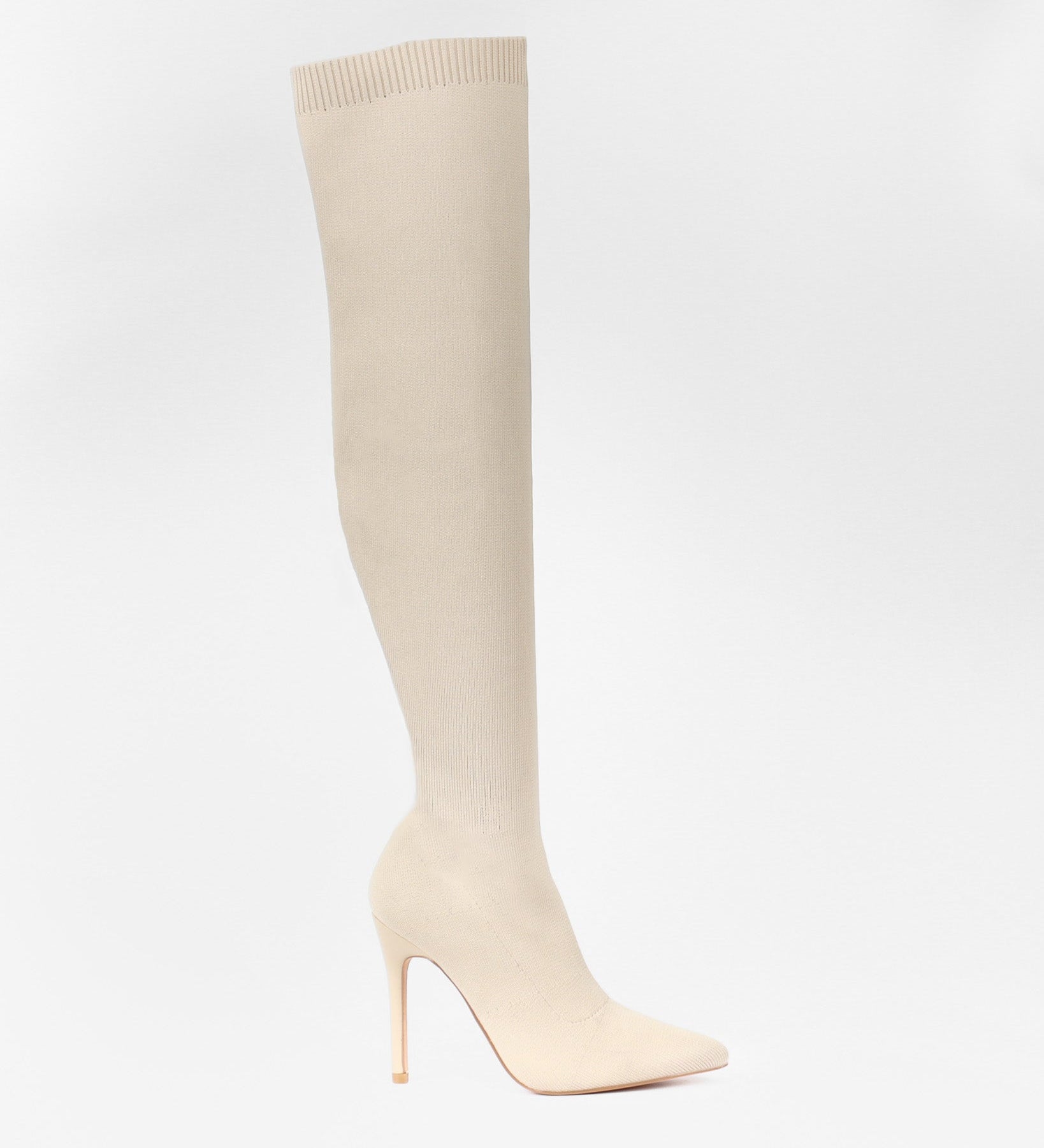 Serena - Bottes cuissardes chaussette à talon - La Bottine SourianteChaussures