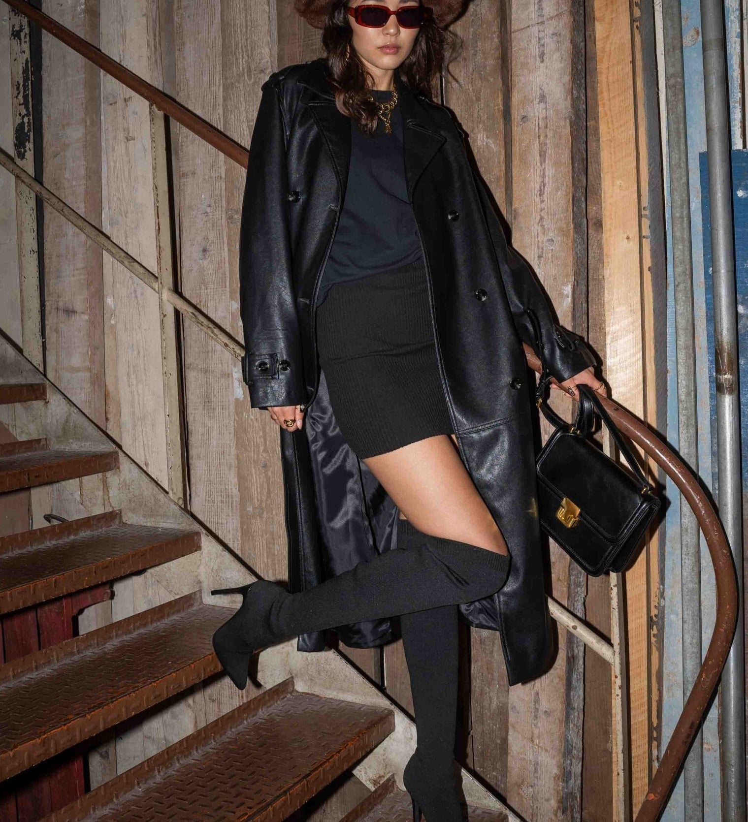 Serena - Bottes cuissardes chaussette à talon - La Bottine SourianteChaussures