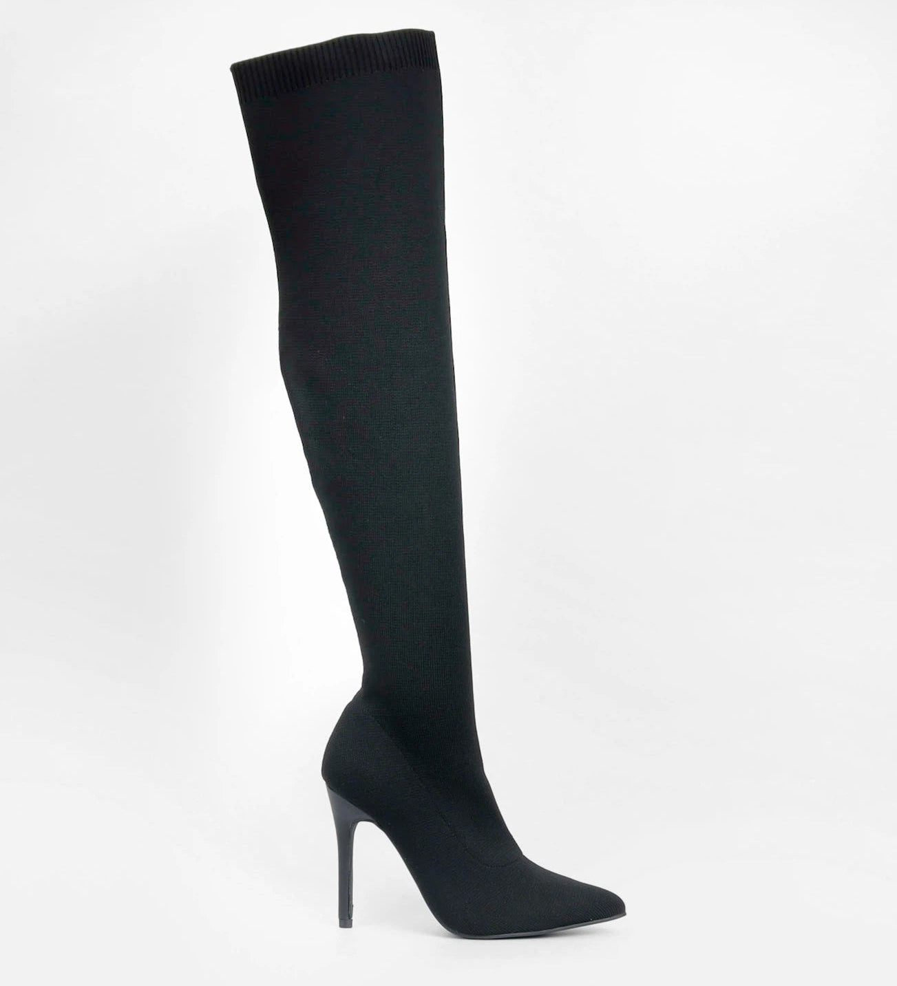 Serena - Bottes cuissardes chaussette à talon - La Bottine SourianteChaussures