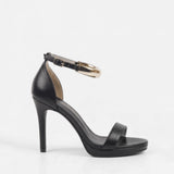 Sandales soirée femmes à talon noir 